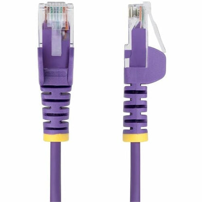 Câble Ethernet CAT6 fin violet StarTech.com de 15 cm