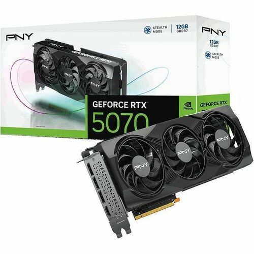 Tarjeta gráfica PNY NVIDIA GeForce RTX 5070 - 12 GB GDDR7 - 7680 x 4320 -