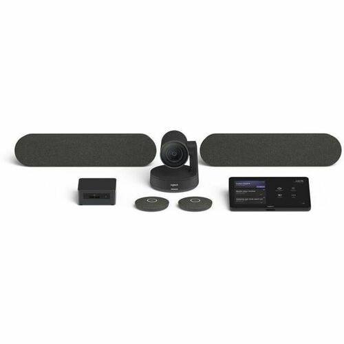 Salas grandes de Microsoft Teams de Logitech con Tap + Rally Plus + ASUS NUC