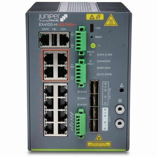COMMUTATEUR FIBRE EX 24P DURCI AVEC ALIMENTATION CC
