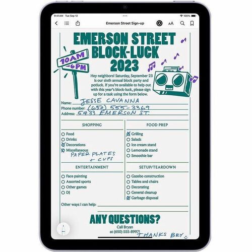 Tablette Apple iPad Air 13 (2025) A3268 - 13" - 8 Go - 256 Go de stockage