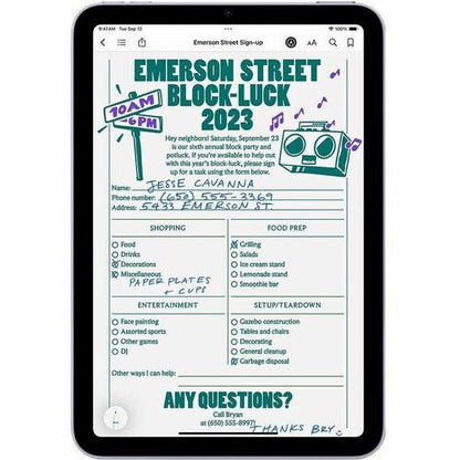 Tablette Apple iPad Air 13 (2025) A3268 - 13" - 8 Go - 256 Go de stockage