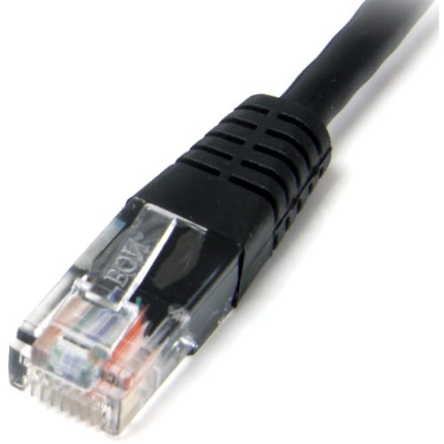 Cable de conexión UTP Cat5e moldeado negro de 90 cm de StarTech.com