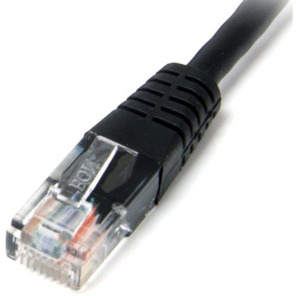 Cable de conexión UTP Cat5e moldeado negro de 90 cm de StarTech.com