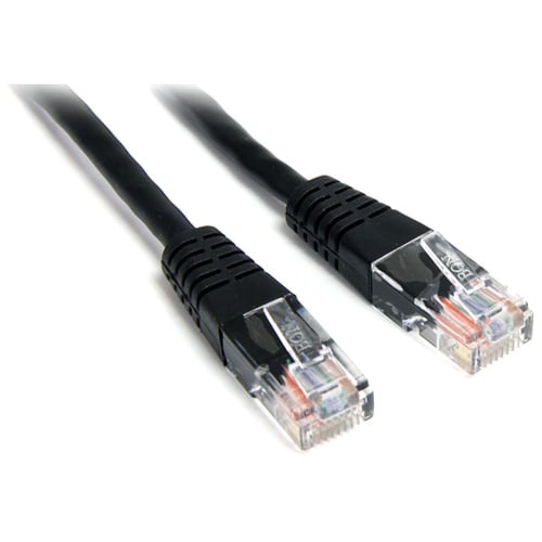 Câble patch UTP Cat5e moulé noir StarTech.com de 30 cm