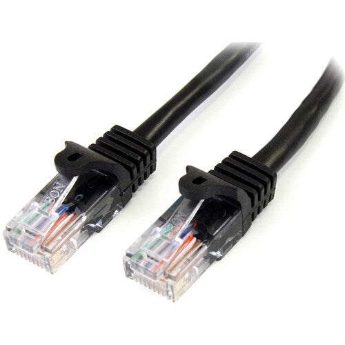 Startech Directship StarTech.com 50 ft Black Cat5e Snagless UTP Patch Cable