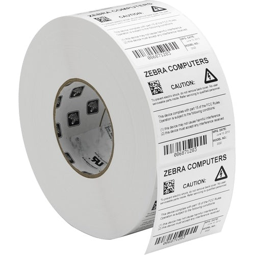 Zebra Label Polyester 4 x 2.5in Thermal Transfer Zebra Z-Ultimate 4000T 3 in cor