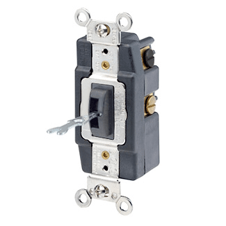 Leviton 30 Amp, 120/277 V, Maintained Contact Toggle Switch, Brown (1288-L)