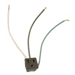 Leviton Snap-In Receptacle 125V 15A White (1374-1)