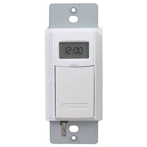 Intermatic In-Wall 7 Day Heavy-Duty Timer with DST and Dawn/Dusk White (ST01)