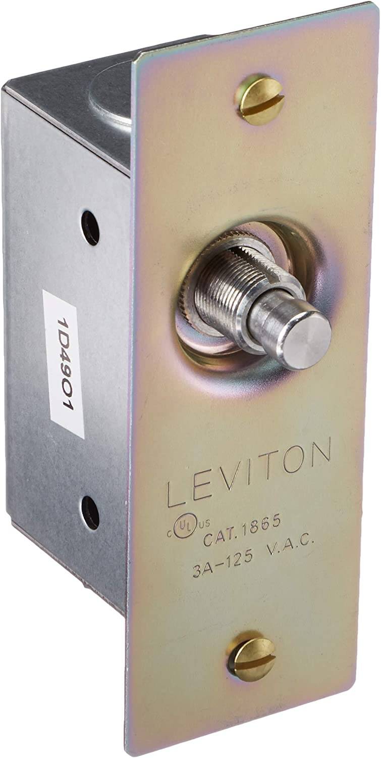 Interruptor de luz para jamba de puerta Leviton, 125 V CA, 3 A (1865)