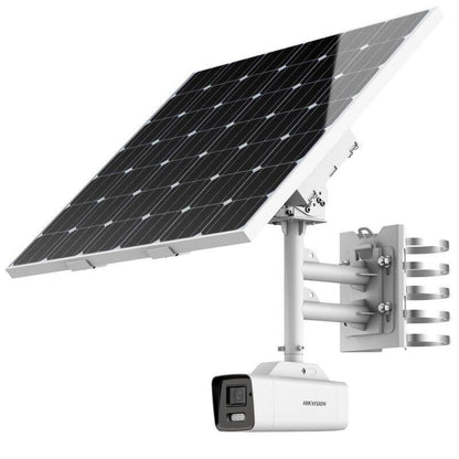 Hikvision 4MP Solar Powered 4G Cellular Security Camera Kit, Bullet 2.8-12mm (DS-2XS6A46G1-IZS/C36S80 8-32)