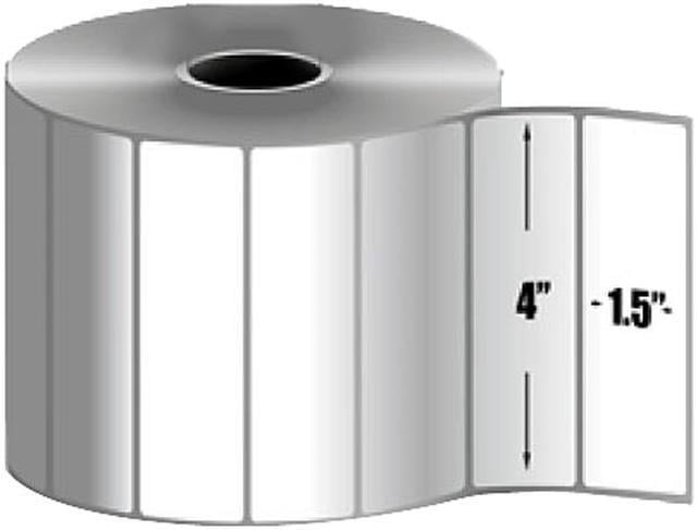 Zebra Label Paper 4 x 1.5in Direct Thermal Zebra Z-Select 4000D 1 in core - 4\"