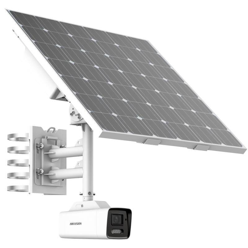 Hikvision 4MP Solar Powered 4G Cellular Security Camera Kit, Bullet 2.8-12mm (DS-2XS6A46G1-IZS/C36S80 8-32)