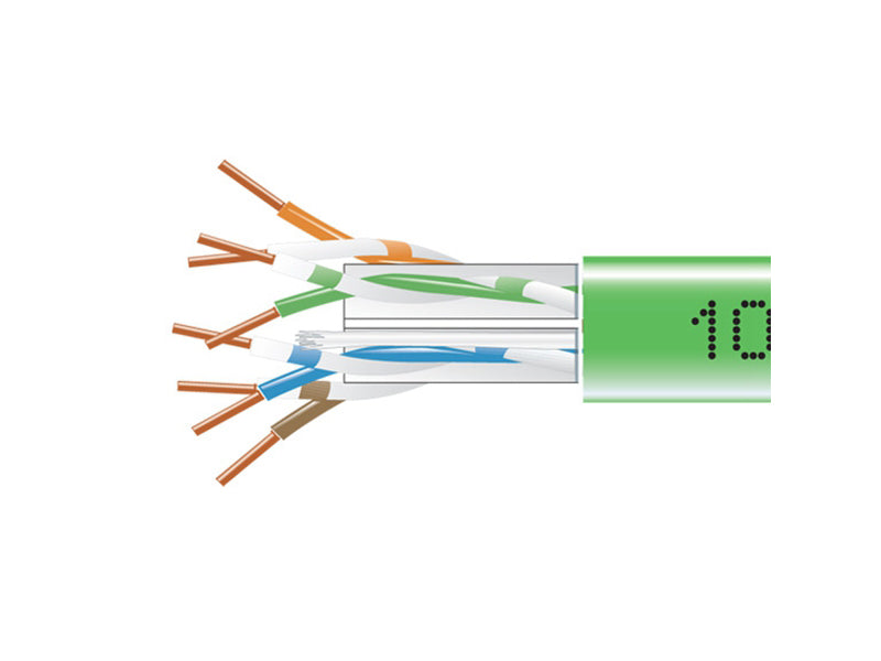 Black Box Corp 6 Bulk Pln, Green, 1000F Eyn879B-Pb-1000