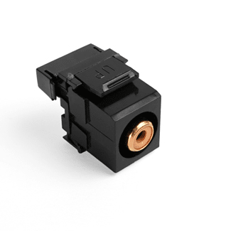 Leviton Quickport RCA 110 PCM BLACK (40735-ROE)
