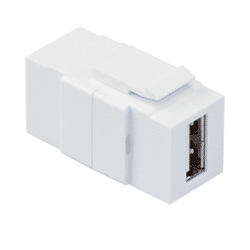 Leviton Quickport USB Pass Thru Connector White (40835-W)