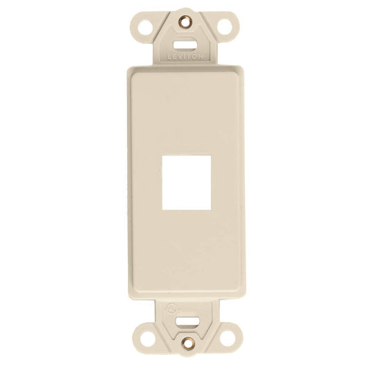 Leviton Decora Quickport Plate 1 Port Ivory (41641-I)