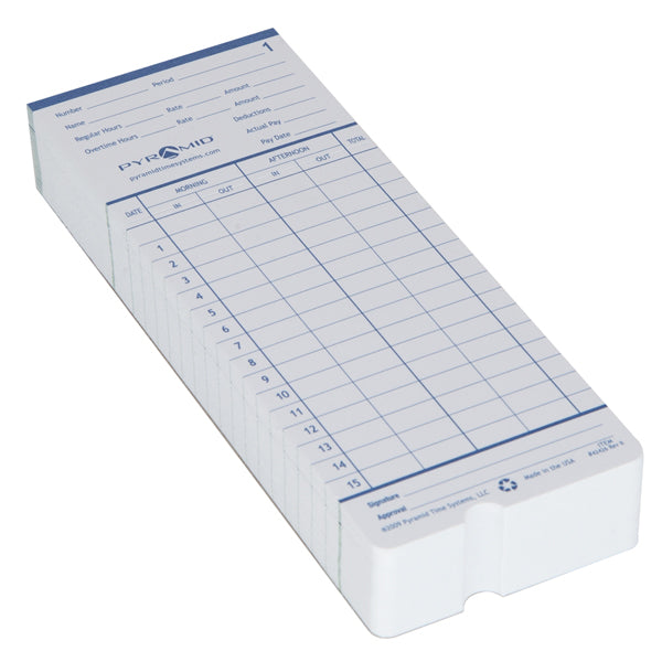 Pyramid Time Card - Paper - 100 / Pack