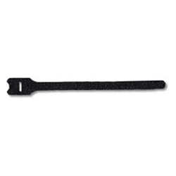 Leviton Velcro Cable Tie Wrap 12 Inch x 0.50 Inch Black, 25 Pack (43112-12)