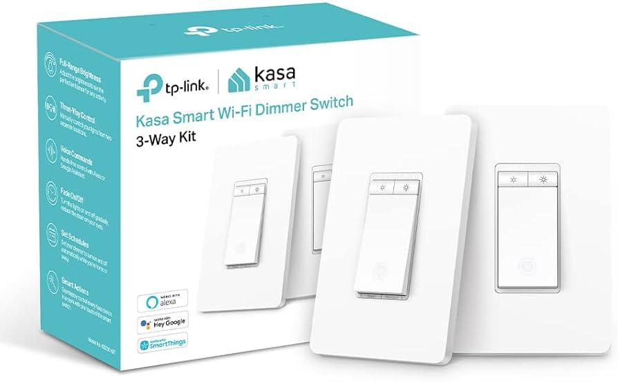 Interrupteur et variateur d'éclairage intelligents Kasa Smart Wi-Fi