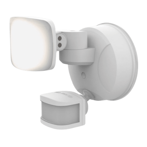 Luz de seguridad inteligente con sensor de movimiento Enbrighten, 1 foco, blanca (58185-S1)