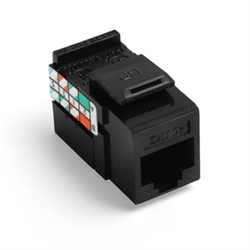 Leviton Quickport Cat 5E Connector Black (5G108-RE5)