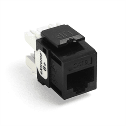 Leviton Quickport eXtreme 6+ CAT5 Insert Black (61110-RE6)