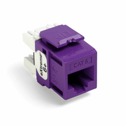Leviton Quickport eXtreme 6+ CAT5 Insert Purple (61110-RP6)