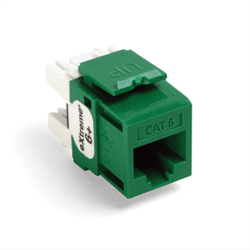 Leviton Quickport eXtreme 6+ CAT5 Insert Green (61110-RV6)