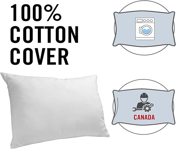 2 Pack Fiber Fill Pillows