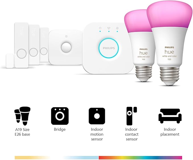 Sensor seguro Signify Hue Wca E26 Conjunto de nombres