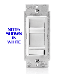 Leviton Decora Dimmable CFL and Incandescent Dimmer 120V Ivory (6674-P0I)