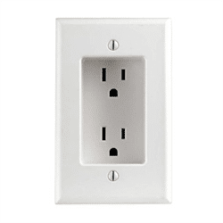 Leviton Recessed Duplex Receptacle 125V 15A White (689-W)