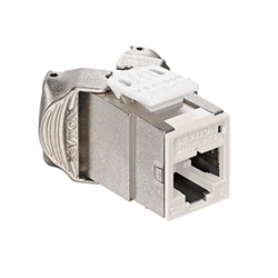 Leviton Atlas-X1 Shielded CAT6A RJ45 Quickport Connector, Ivory (6ASJK-RI6)