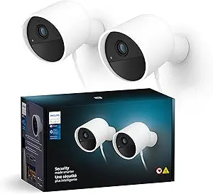 CAMÉRA DE SÉCURITÉ HUE FILAIRE BLANCHE NAM 2PK