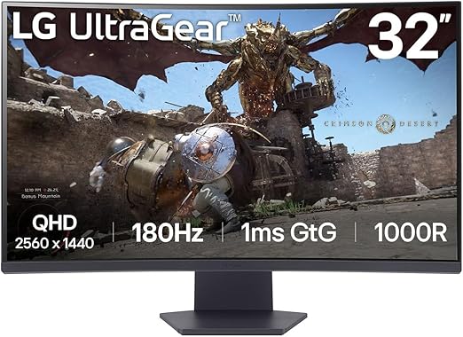 Moniteur de jeu LG ULTRAGEAR 32 pouces 32GS60QX-B avec VA QHD 1 MS