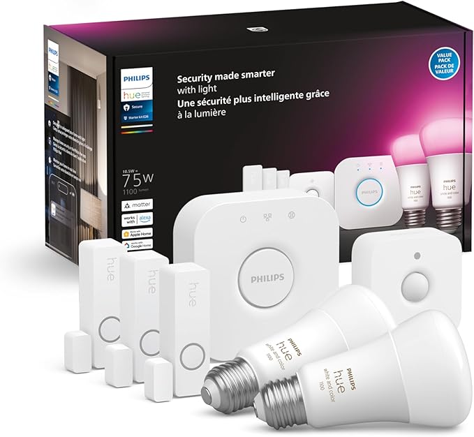 Sensor seguro Signify Hue Wca E26 Conjunto de nombres