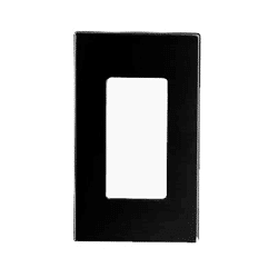 Leviton Screwless Decora Wallplate 1 Gang Black (80301-SE)