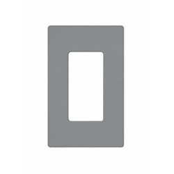 Leviton Screwless Decora Wallplate 1 Gang Gray (80301-SGY)