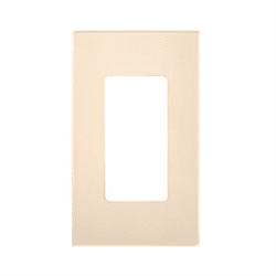 Leviton Screwless Decora Wallplate 1 Gang Ivory (80301-SI)