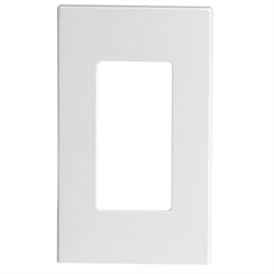 Leviton Screwless Decora Wallplate 1 Gang White (80301-SW)