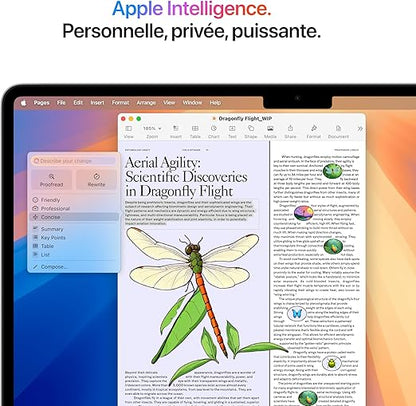 MacBook Air de Apple 2025 FR MBA de 13 pulgadas con chip M4, CPU de 10 núcleos, GPU de 10 núcleos, 24 GB, SSD de 512 GB, color azul cielo