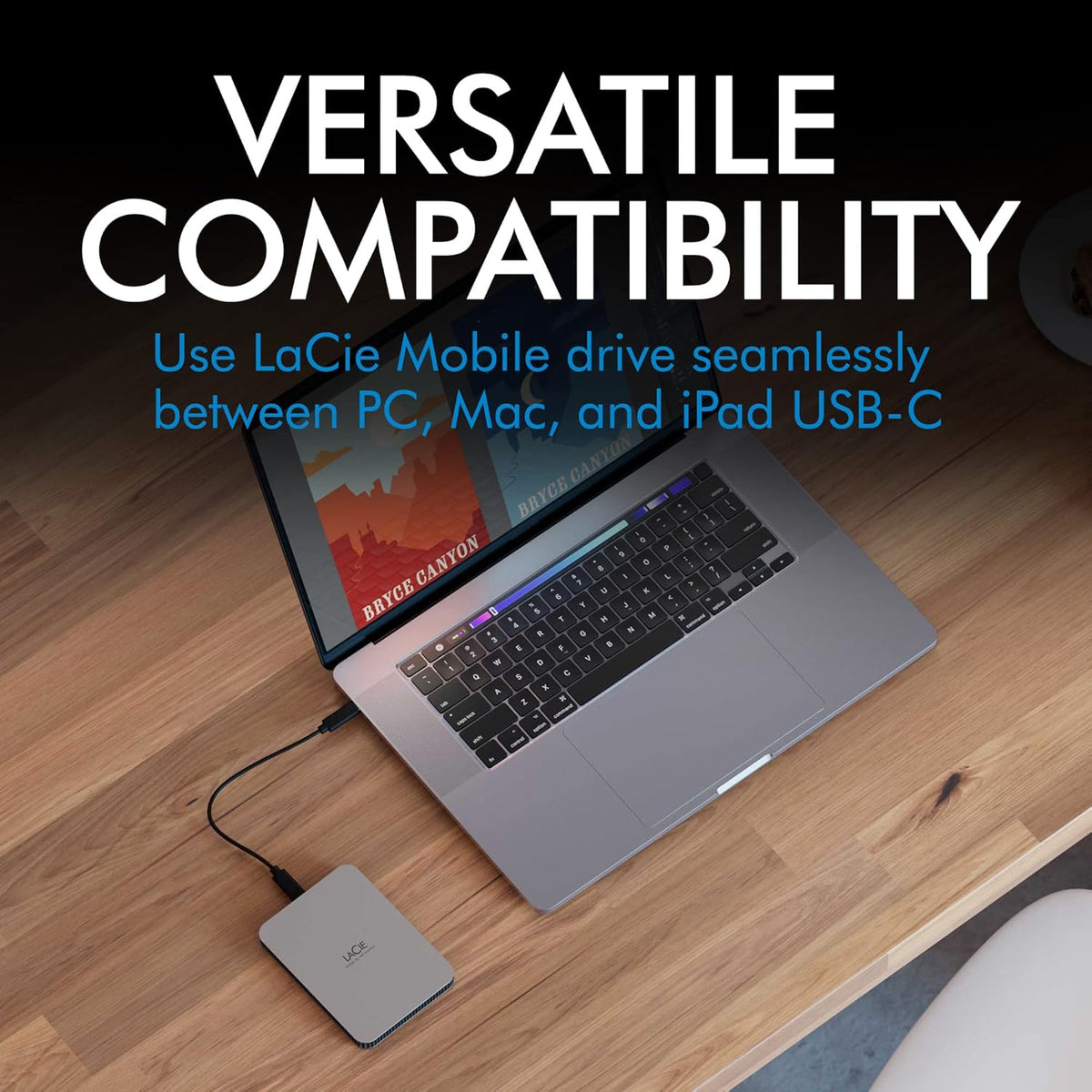 MULTI 10 2TB LACIE MOBILE DRIVE USB3.1 TYPE C