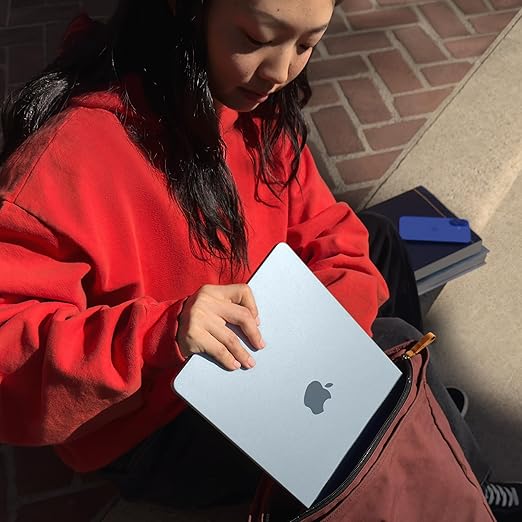 MacBook Air de Apple 2025 FR MBA de 13 pulgadas con chip M4, CPU de 10 núcleos, GPU de 10 núcleos, 24 GB, SSD de 512 GB, color azul cielo