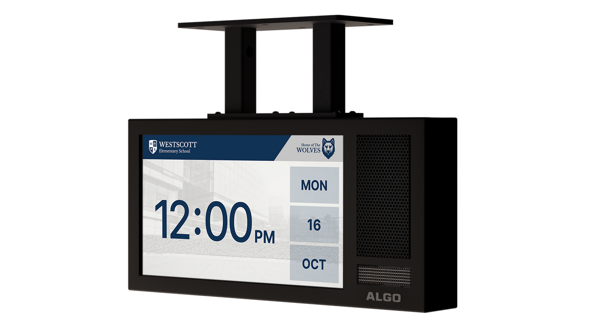 Algo Ip Digital Display With Speaker - Dual Sided  (New - Jan 2023)
