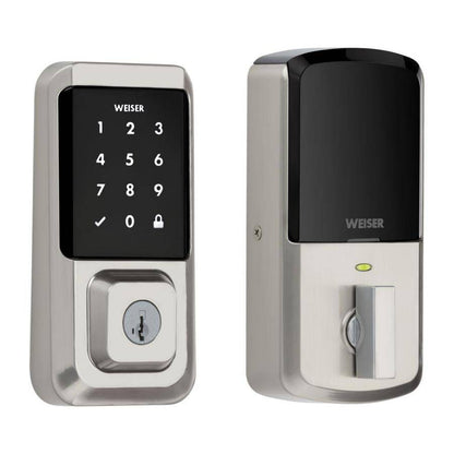 Weiser Halo Touchscreen WiFi Smart Lock, Satin Nickel (OPEN BOX) (9GED25000-003-OB)