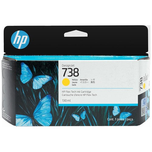738M 130ML YELLOW DESIGNJET INK CRTG