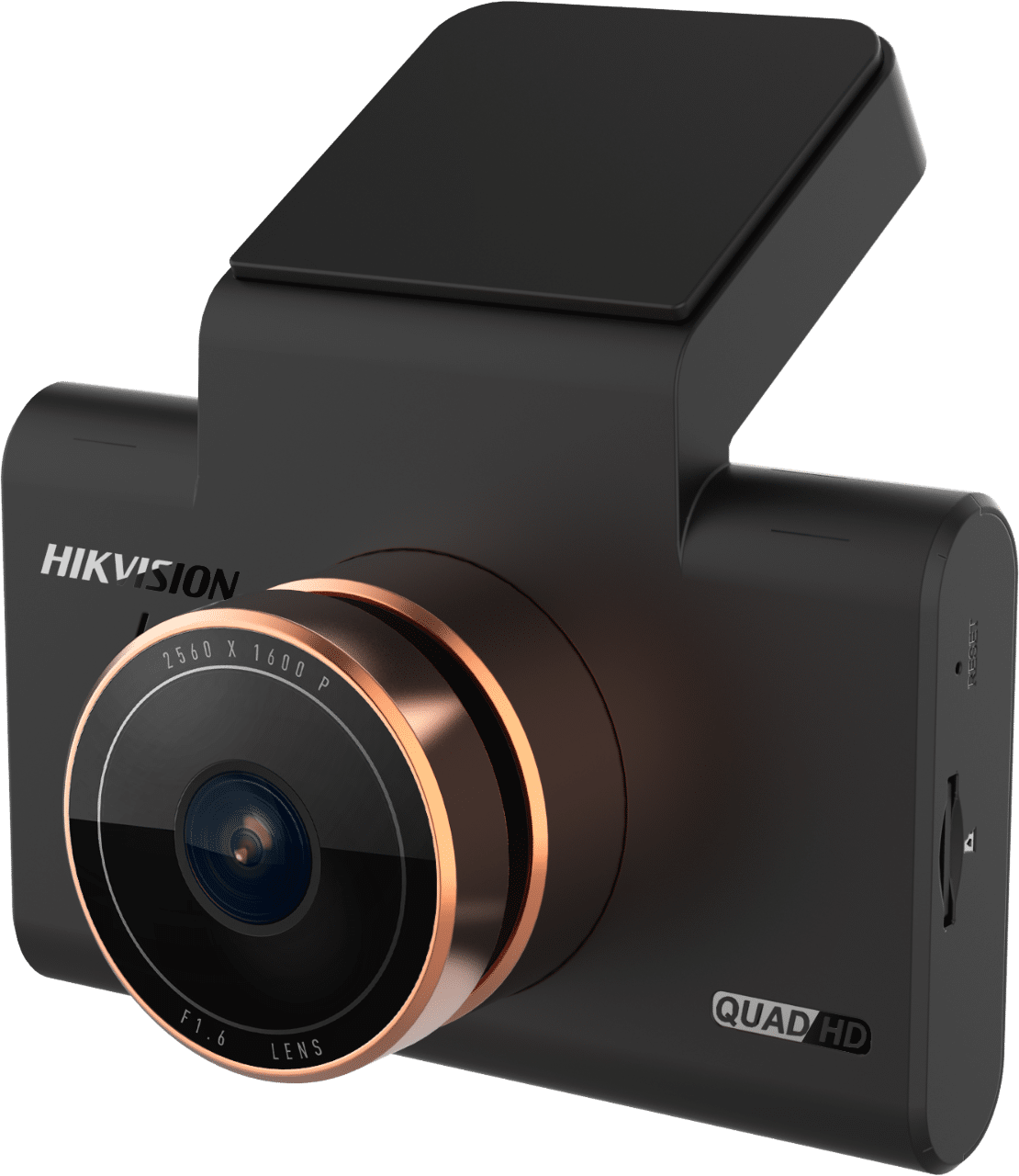 Cámara para salpicadero Hikvision 1600P, campo de visión de 130°, pantalla IPS, Wi-Fi, comandos de voz, ADAS, GPS (AE-DC5313-C6PRO)
