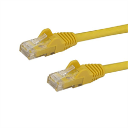 Startech CAT6 Molded Gigabit Patch Cable, 1 Foot 0.3 m , 650 MHZ, Yellow (C6PATCH1YL)
